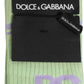 Men Light Green Logo Over Calf Accessory Socks