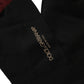 Men Burgundy Black Logo Mid Calf Accessory Socks