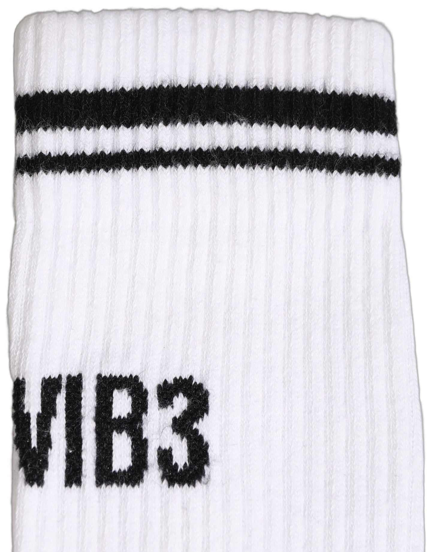 Men White DGVIB3 Cotton Mid Calf Accessory Socks