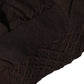 Dark Brown Cotton Knit Knee High Accessory One Size Socks