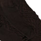 Dark Brown Cotton Knit Knee High Accessory One Size Socks