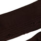 Dark Brown Cotton Distressed Mid Calf Accessory Socks