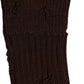 Dark Brown Cotton Distressed Mid Calf Accessory Socks