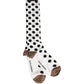 White Polka Dot Over The Calf Accessory Socks