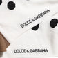 White Polka Dot Over The Calf Accessory Socks