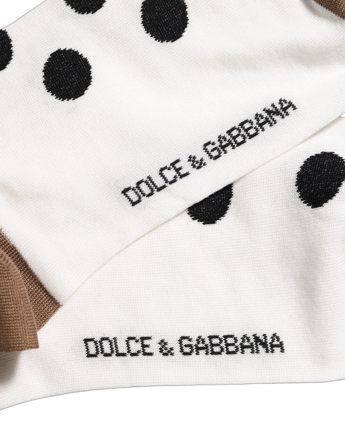 White Polka Dot Over The Calf Accessory Socks