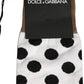 White Polka Dot Over The Calf Accessory Socks
