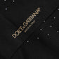 Men Black Cotton Polka Dot Mid Calf Accessory Socks