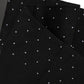 Men Black Cotton Polka Dot Mid Calf Accessory Socks