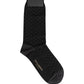 Men Black Cotton Polka Dot Mid Calf Accessory Socks