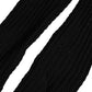 Black Nylon Logo Calf Long Women Accessory Socks