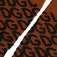 Brown Black Nylon DG Logo Mid Calf Accessory Socks