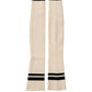 Cream Wool Thigh High Leg Warmer Accessory Socks