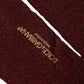 Maroon Viscose DG Logo Mid Calf Accessory Socks