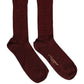 Maroon Viscose DG Logo Mid Calf Accessory Socks