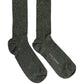 Dark Green Viscose Logo Mid Calf Accessory Socks