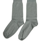 Gray Viscose Logo Mid Calf Accessory Socks