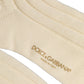 Beige Wool Stretch Knee High Accessory Socks