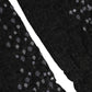Dark Gray Sequined Wool Knee High Accessory Socks