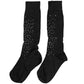 Dark Gray Sequined Wool Knee High Accessory Socks