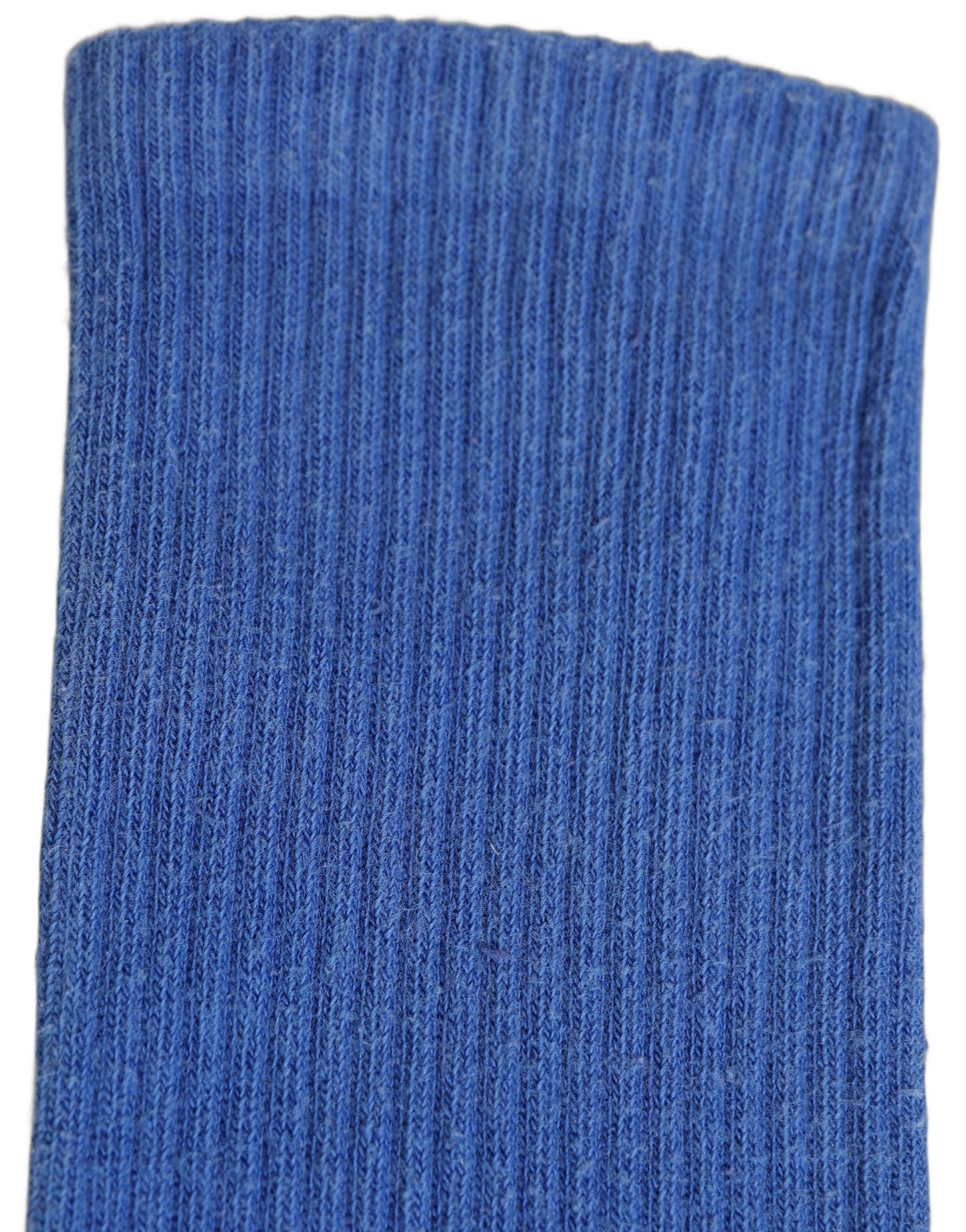Blue Cotton Ribbed Mid Calf Women Accessory Socks