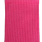 Pink Cotton Ribbed Mid Calf Women Accessory Socks