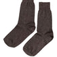 Dark Brown Viscose Mid Calf Accessory Socks