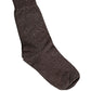 Dark Brown Viscose Mid Calf Accessory Socks