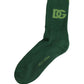 Green DG Logo Nylon Mid Calf Accessory Socks