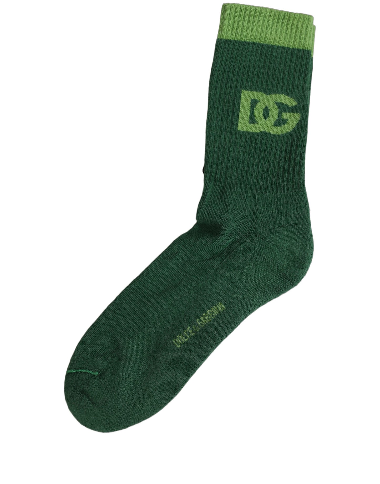 Green DG Logo Nylon Mid Calf Accessory Socks