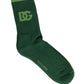 Green DG Logo Nylon Mid Calf Accessory Socks