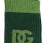 Green DG Logo Nylon Mid Calf Accessory Socks
