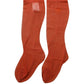 Orange Knee High Sheer Nylon Accessory Socks
