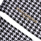 Black White Houndstooth Mid Calf Accessory Socks