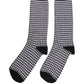 Black White Houndstooth Mid Calf Accessory Socks