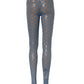 Light Blue Nylon Fishnet Pantyhose Stockings Socks