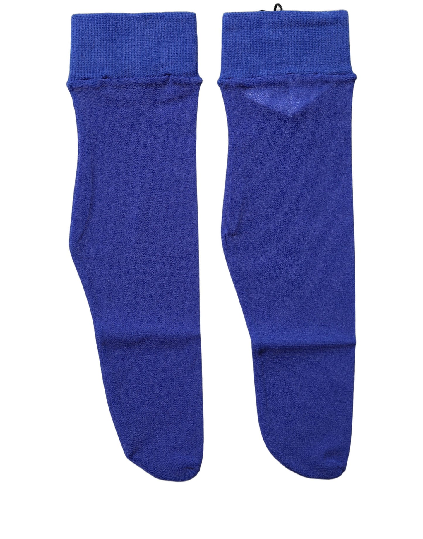 Royal Blue Mid Calf Sheer Nylon Accessory Socks