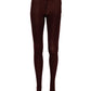 Maroon Nylon Tights Stocking Pantyhose Socks