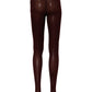 Maroon Nylon Tights Stocking Pantyhose Socks