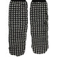 Black White Houndstooth Ankle Length Socks