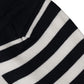 Black White Stripes Cotton Mid Calf Accessory Socks