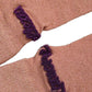 Dusty Pink Embroidered Mid Calf Accessory Socks