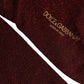 Burgundy Viscose Mid Calf Accessory Socks