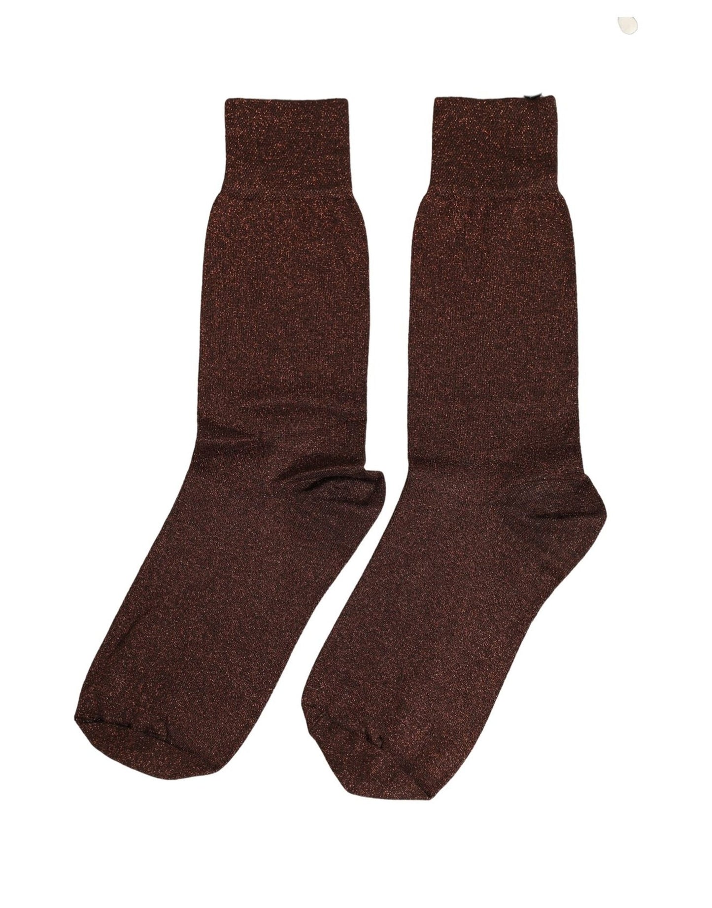 Dark Brown Viscose Mid Calf Accessory Socks