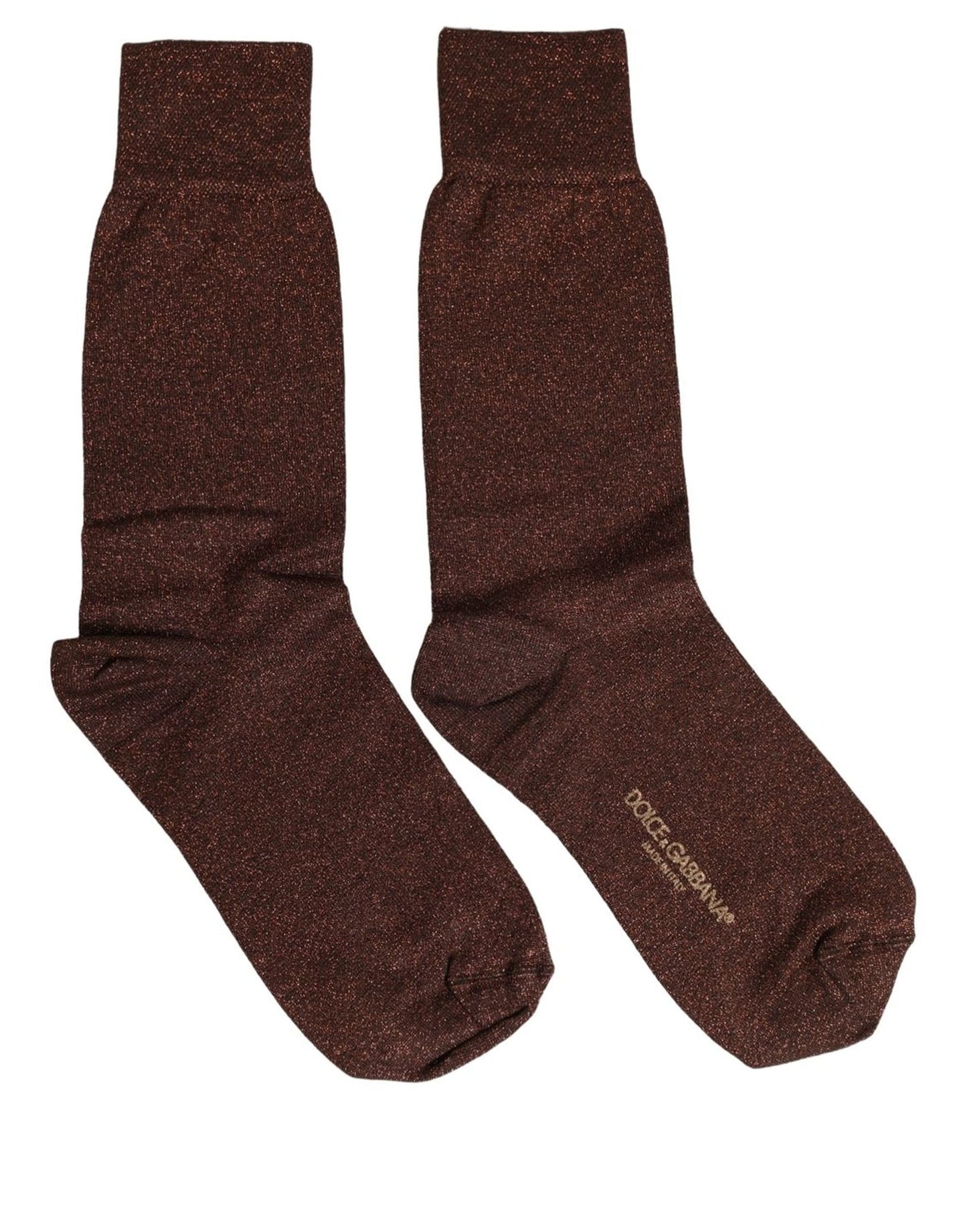 Dark Brown Viscose Mid Calf Accessory Socks