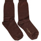 Dark Brown Viscose Mid Calf Accessory Socks
