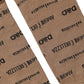 Brown Cotton Logo Print Mid Calf Accessory Socks