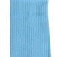 Light Blue Cotton Ribbed Mid Calf Accessory Socks