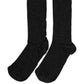Black Wool DG Logo Mid Calf Accessory Socks