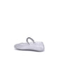 White Polyurethane Ballet Flats